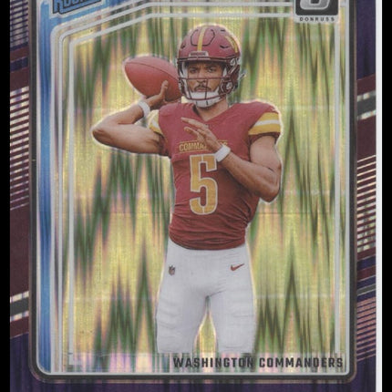 Jayden Daniels 2024 Donruss Optic #248 Purple Shock