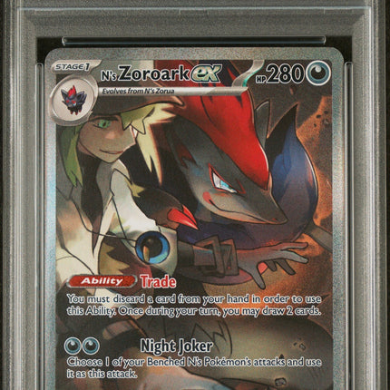 N'S Zoroark Ex 2025 Journey Together #185 Special Illustration Rare PSA 9