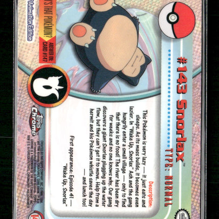 Topps Chrome Snorlax #143