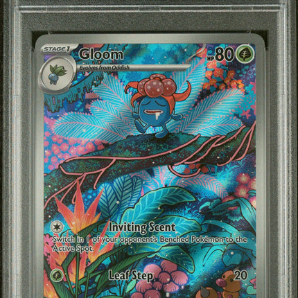 Gloom 2023 Pokemon Obf En-Obsidian Flames #198 Illustration Rare PSA 9