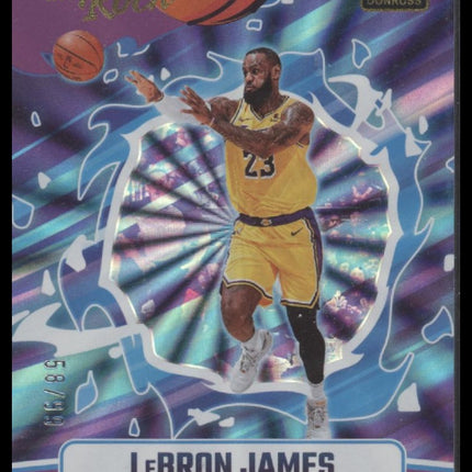 LeBron James 2024-25 Donruss #4 Pass the Rock Holo Purple Laser #/99