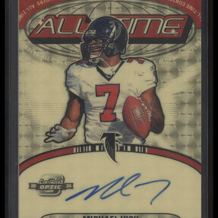 Michael Vick 2024 Panini Contenders Optic All-Time Contenders Gold Vinyl #/1