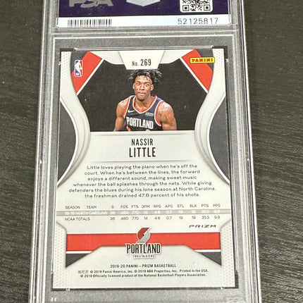 Nassir Little 2019 Panini Prizm #269 Ruby Wave PSA 10