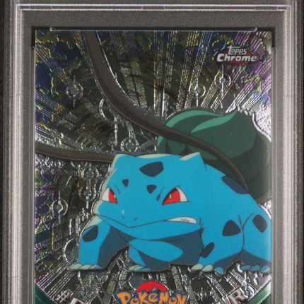 Bulbasaur 2000 Topps Chrome Pokemon T.V. #1 Pokemon T.V. PSA 9