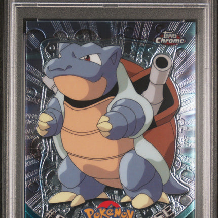 Blastoise 2000 Topps Chrome Pokemon T.V. #9 Pokemon T.V. PSA 10