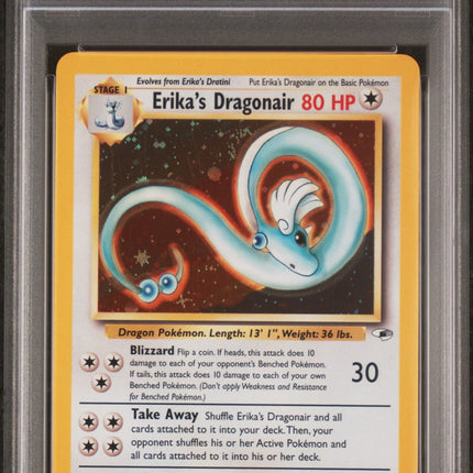 Erika'S Dragonair 2000 Pokemon Gym Heroes #4 Holo PSA 7