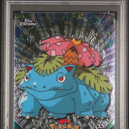 Venusaur 2000 Topps Chrome Pokemon T.V. #3 Pokemon T.V. PSA 9