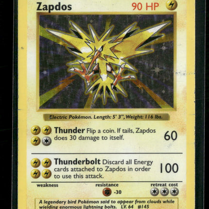 Zapdos Base Set (Shadowless) #016/102
