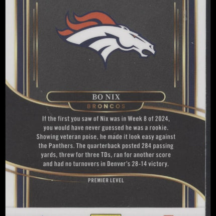 Bo Nix 2024 Panini Select #117