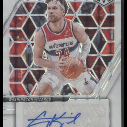 Corey Kispert 2023-24 Panini Mosaic #AM-KIS Autographs Mosaic White #/25
