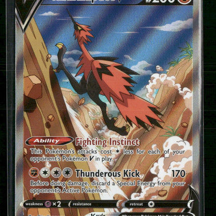 Galarian Zapdos V (Alternate Full Art) SWSH06: Chilling Reign #174/198