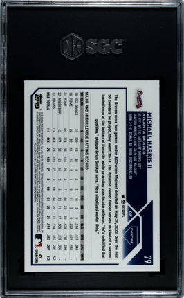Michael Harris II 2023 Topps Chrome #79 Prism Ref. SGC 10