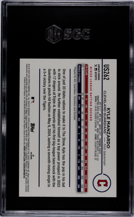 Kyle Manzardo 2024 Topps Update #US262 Jack O' Lantern SGC 10