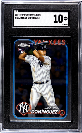 Jasson Dominguez 2024 Topps Chrome Lids #44 SGC 10