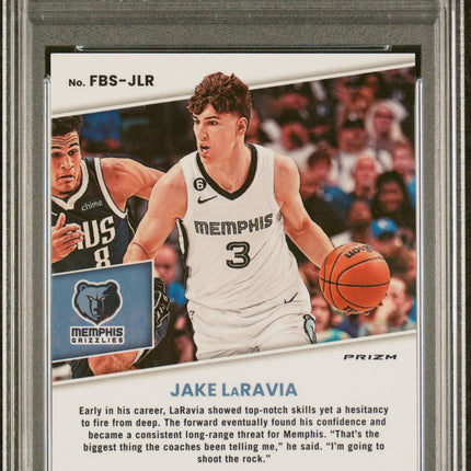 Jake Laravia 2022 Panini Optic Fast Break Sig Fast Break Signatures PSA 10