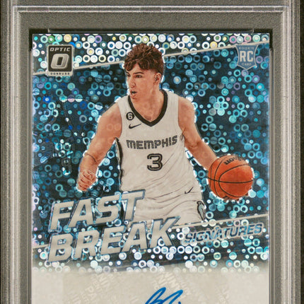 Jake Laravia 2022 Panini Optic Fast Break Sig Fast Break Signatures PSA 10