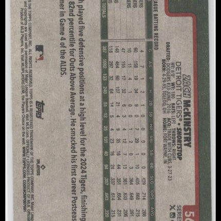 Zach McKinstry 2025 Topps #560 Vintage Stock #/99