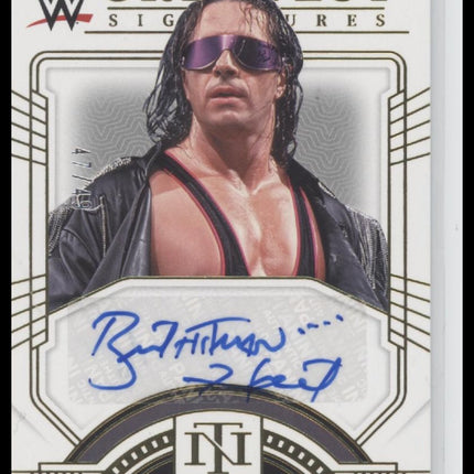 Bret “Hit Man” Hart 2024 National Treasures WWE Greatest Signatures #/49