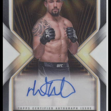 Robert Whittaker 2024 Topps Chrome UFC #MEA-RWH Main Event Autographs