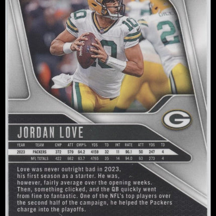 Jordan Love 2024 Panini Prizm #101 Black and White Checker