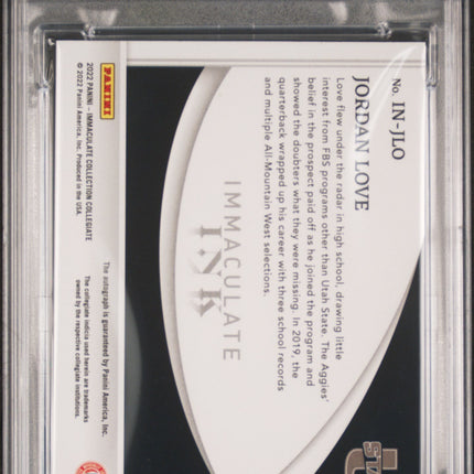 Jordan Love 2022 Collection Collegiate Immaculate Ink Immaculate Ink PSA 10