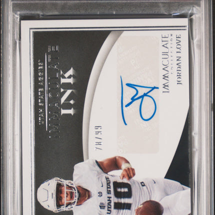 Jordan Love 2022 Collection Collegiate Immaculate Ink Immaculate Ink PSA 10