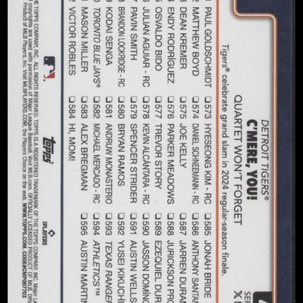 C'mere, you! Quartet Won’t Forget 2025 Topps #491