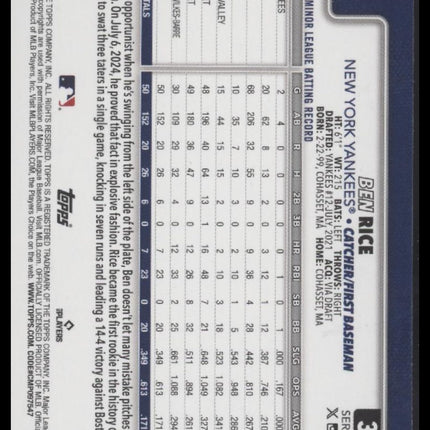 Ben Rice 2025 Topps #337