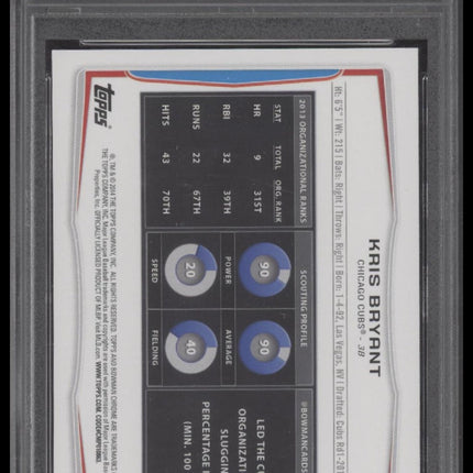 Kris Bryant 2014 Bowman Draft Picks Top Prospects #TP62 Top Prospects PSA 10