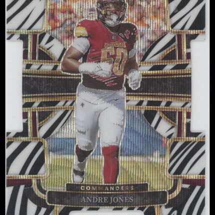 Andre Jones 2023 Panini Select #98 Zebra Prizms Die Cuts