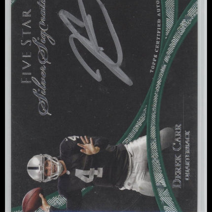 2014 Topps Five Star Derek Carr Rookie Patch Auto /49