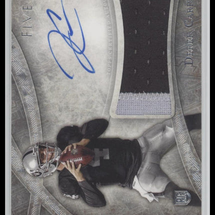 Derek Carr 2014 Topps Five Star #FSSS-DC Silver Signatures Green #/15