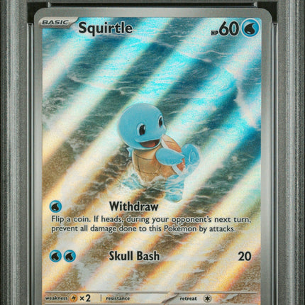 Squirtle 2023 Pokemon Mew En-151 #170 Illustration Rare PSA 9