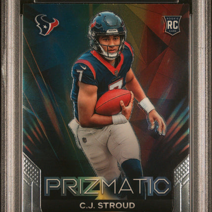 Cj Stroud 2023 Panini Prizm Prizmatic #6 PSA 9
