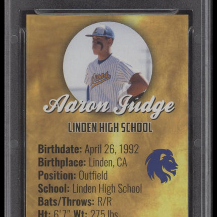 2010 Phenoms Aaron Judge Rookie Gold