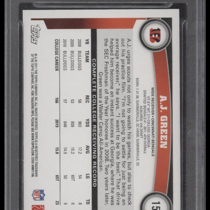 A.J. Green 2011 Topps Factory Set Bonus: Rookies Overhead Catch