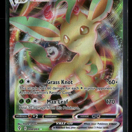Leafeon VMAX SWSH07: Evolving Skies #008/203