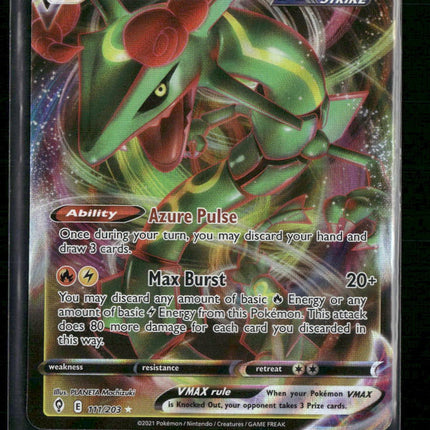 Rayquaza VMAX SWSH07: Evolving Skies #111/203