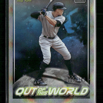 Aaron Judge 2018 Donruss #OW1 Out of This World Crystal