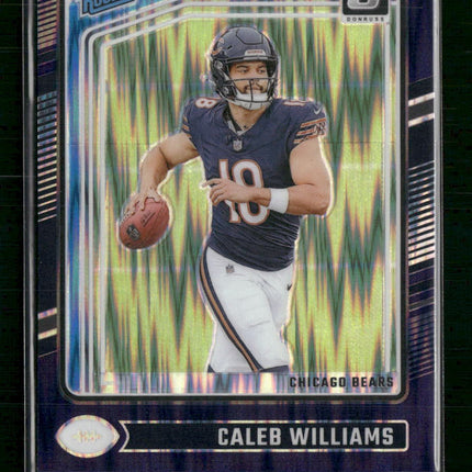 Caleb Williams 2024 Donruss Optic #201 Purple Shock