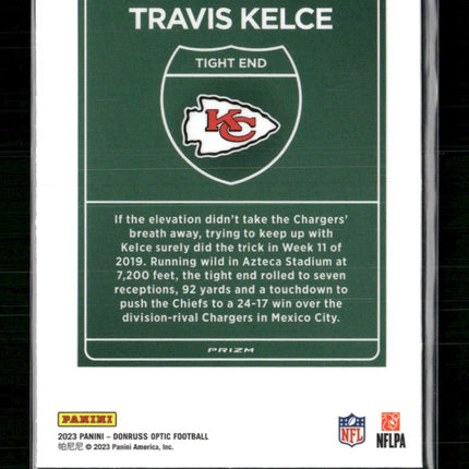 Travis Kelce 2024 Donruss #7 Downtown!