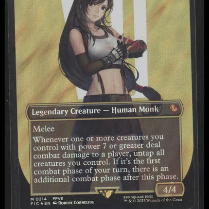 Tifa, Martial Artist (Borderless) (Surge Foil) Commander: FINAL FANTASY #214