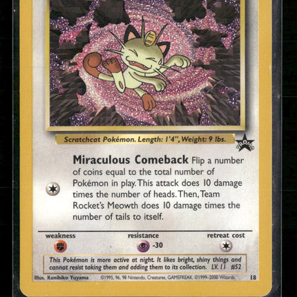 Team Rocket's Meowth WoTC Promo #18/53