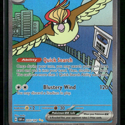 Pidgeot ex SV03: Obsidian Flames #225/197
