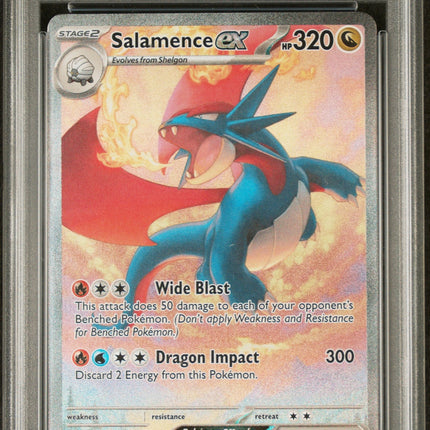Salamence Ex 2025 Pokemon #187 Special Illustration Rare PSA 8