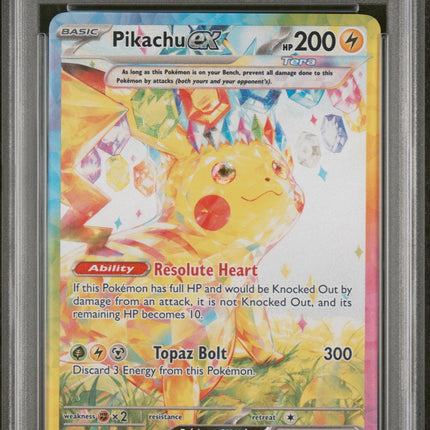 Pikachu Ex 2024 Pokemon-Surging Sparks #238 Special Illustration Rare PSA 8