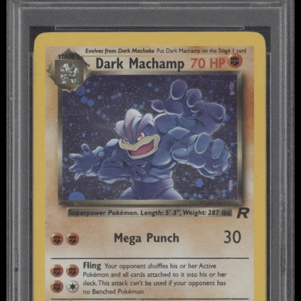 Dark Machamp-Holo 2000 Pokemon Rocket #10 PSA 9
