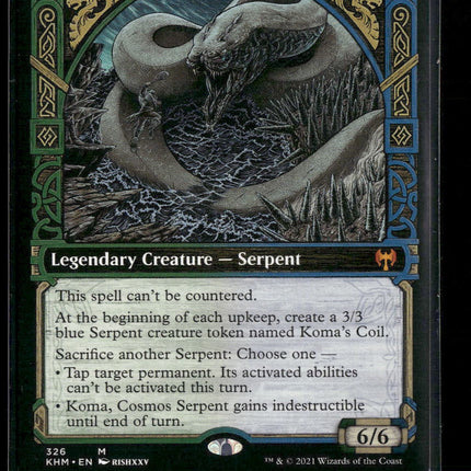 Koma, Cosmos Serpent (Showcase) Kaldheim #326