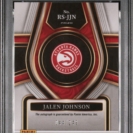 Jalen Johnson 2021 Panini Select Rookie Signatures PSA 10