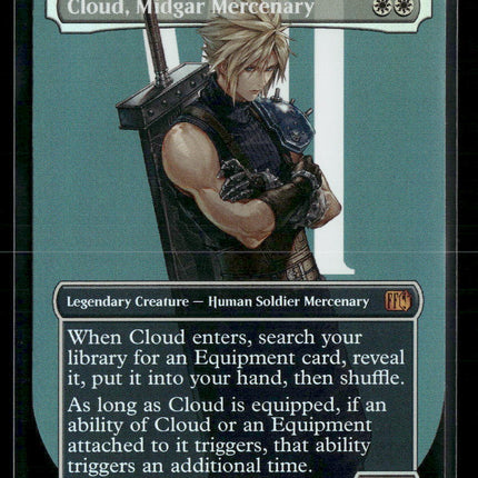 Cloud, Midgar Mercenary (Borderless) FINAL FANTASY #375 Foil